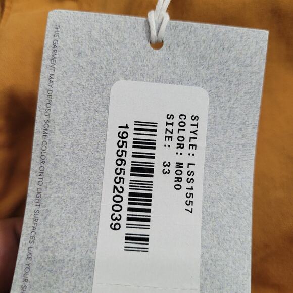 AG Jeans Prima Sateen Mid-Rise Crop Cigarette Pants Yellow Moro 32 - Picture 5 of 6